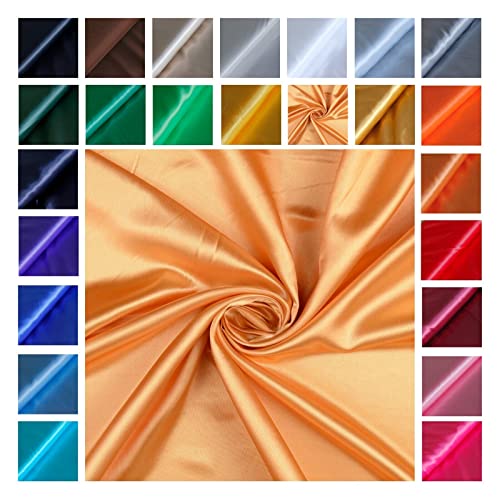Satin Glänzend - Futterstoff -glänzender Dekostoff - Polyester Seide - günstiger Futterstoff - Faschingsseide - 100% Polyester *Ab 50cm x 145 cm, Farbe: 031 gold Satin Glänzend - Futterstoff -glänzender Dekostoff - Polyester Seide - günstiger Futterstoff - Faschingsseide - 100% Polyester *Ab 50cm x 145 cm, Farbe: 031 gold von generisch