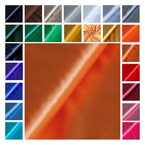 Satin Glänzend - Futterstoff -glänzender Dekostoff - Polyester Seide - günstiger Futterstoff - Faschingsseide - 100% Polyester *Ab 50cm x 145 cm, Farbe: 036 orange Satin Glänzend - Futterstoff -glänzender Dekostoff - Polyester Seide - günstiger Futterstoff - Faschingsseide - 100% Polyester *Ab 50cm x 145 cm, Farbe: 036 orange von generisch