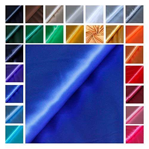 Satin Glänzend - Futterstoff -glänzender Dekostoff - Polyester Seide - günstiger Futterstoff - Faschingsseide - 100% Polyester *Ab 50cm x 145 cm, Farbe: 060 blau Satin Glänzend - Futterstoff -glänzender Dekostoff - Polyester Seide - günstiger Futterstoff - Faschingsseide - 100% Polyester *Ab 50cm x 145 cm, Farbe: 060 blau von generisch