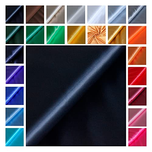 Satin Glänzend - Futterstoff -glänzender Dekostoff - Polyester Seide - günstiger Futterstoff - Faschingsseide - 100% Polyester *Ab 50cm x 145 cm, Farbe: 080 schwarz Satin Glänzend - Futterstoff -glänzender Dekostoff - Polyester Seide - günstiger Futterstoff - Faschingsseide - 100% Polyester *Ab 50cm x 145 cm, Farbe: 080 schwarz von generisch