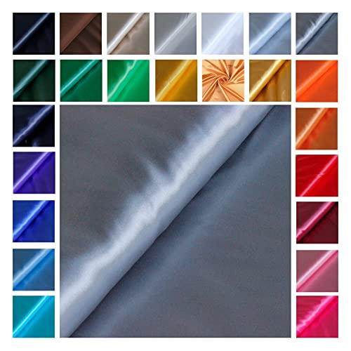Satin Glänzend - Futterstoff -glänzender Dekostoff - Polyester Seide - günstiger Futterstoff - Faschingsseide - 100% Polyester *Ab 50cm x 145 cm, Farbe: 083 grau Satin Glänzend - Futterstoff -glänzender Dekostoff - Polyester Seide - günstiger Futterstoff - Faschingsseide - 100% Polyester *Ab 50cm x 145 cm, Farbe: 083 grau von generisch