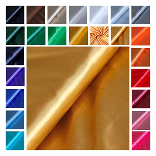 Satin Glänzend - Futterstoff -glänzender Dekostoff - Polyester Seide - günstiger Futterstoff - Faschingsseide - 100% Polyester *Ab 50cm x 145 cm, Farbe: 093 kupfer Satin Glänzend - Futterstoff -glänzender Dekostoff - Polyester Seide - günstiger Futterstoff - Faschingsseide - 100% Polyester *Ab 50cm x 145 cm, Farbe: 093 kupfer von generisch