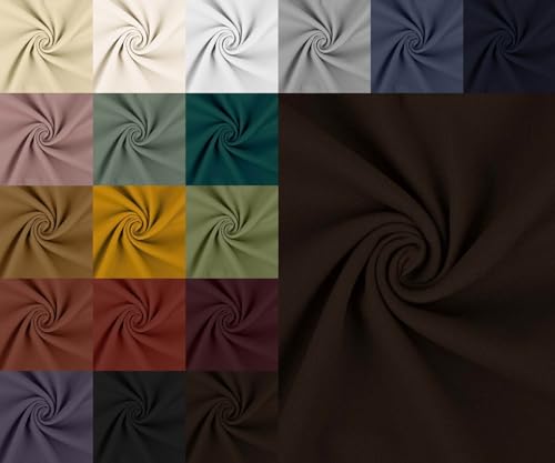 Stretch Baumwolle Köper Stoff Meterware - Twillstoff dehnbar, elastischer Hosenstoff Peach, Baumwoll-Stretch Uni, Trenchcoat Stoff *Ab 50 cm, Farbe: 058 dunkelbraun Stretch Baumwolle Köper Stoff Meterware - Twillstoff dehnbar, elastischer Hosenstoff Peach, Baumwoll-Stretch Uni, Trenchcoat Stoff *Ab 50 cm, Farbe: 058 dunkelbraun von generisch