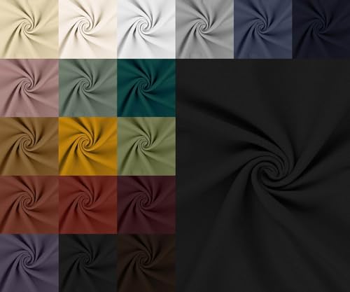 Stretch Baumwolle Köper Stoff Meterware - Twillstoff dehnbar, elastischer Hosenstoff Peach, Baumwoll-Stretch Uni, Trenchcoat Stoff *Ab 50 cm, Farbe: 069 schwarz Stretch Baumwolle Köper Stoff Meterware - Twillstoff dehnbar, elastischer Hosenstoff Peach, Baumwoll-Stretch Uni, Trenchcoat Stoff *Ab 50 cm, Farbe: 069 schwarz von generisch