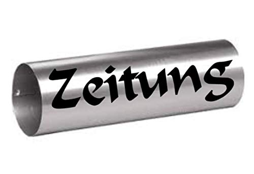 Zeitung Aufkleber für Zeitungsrolle in 15cm, 20cm oder 25cm ein Schriftzug Aufkleber Zeitung 240/2 (Mehrfarbig, 25cm) von generisch