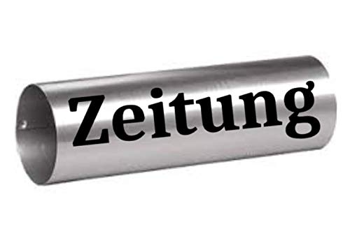 Zeitung Aufkleber generisch - Schwarz Glanz, 25cm, Wetterfest, Outdoor, 1 Stück von generisch