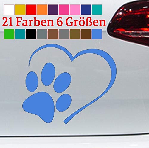 generisch Herz mit Pfote Aufkleber Hund Katze Tatze Labrador Retriever Terrier Mops Pudel in 6 Größen und 21 Farben generisch Herz mit Pfote Aufkleber Hund Katze Tatze Labrador Retriever Terrier Mops Pudel in 6 Größen und 21 Farben von generisch