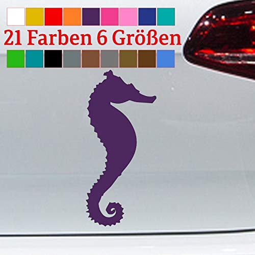 generisch Seepferdchen Aufkleber Seeratte Seepocke Freischwimmer Baywatch Seahorse Wasser in 6 Größen und 21 Farben von generisch