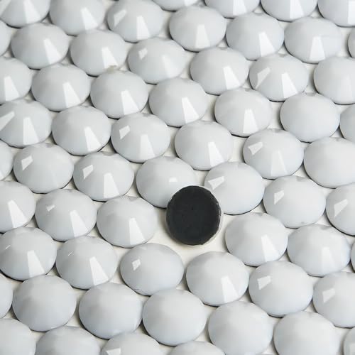 Genio Cristal SS20 Solid White Ultra Hotfix Strasssteine - 1440 Stück (10 Brutto) Wärmeübertragungsglaskristalle für Hemden, Hoodies, DIY Handwerk - Waschbarer Klebstoff, kräftige, undurchsichtige von genio cristal