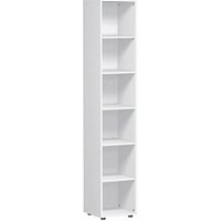 geramöbel Aktenregal Flex weiß 40,0 x 40,0 x 216,0 cm, 1 St. von geramöbel