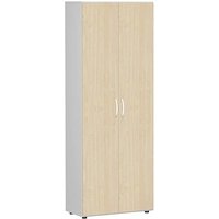 geramöbel Aktenschrank Flex, S-386002-AL lichtgrau, ahorn 5 Fachböden 80,0 x 42,0 x 216,0 cm von geramöbel