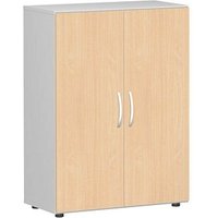 geramöbel Aktenschrank Flex, S-383102-BL lichtgrau, buche 2 Fachböden 80,0 x 42,0 x 110,4 cm von geramöbel