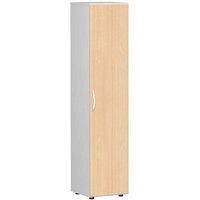 geramöbel Aktenschrank Flex, S-345100-BL lichtgrau, buche 4 Fachböden 40,0 x 42,0 x 180,8 cm von geramöbel