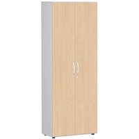 geramöbel Aktenschrank Flex, S-386100-BL lichtgrau, buche 5 Fachböden 80,0 x 42,0 x 216,0 cm von geramöbel