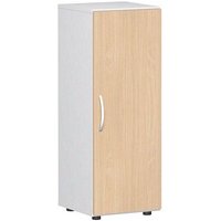 geramöbel Aktenschrank Flex, S-343102-BW weiß, buche 2 Fachböden 40,0 x 42,0 x 110,4 cm von geramöbel