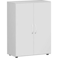 geramöbel Aktenschrank Flex, S-383102-LL lichtgrau 2 Fachböden 80,0 x 42,0 x 110,4 cm von geramöbel