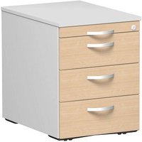 geramöbel Flex Rollcontainer lichtgrau, buche 4 Auszüge 43,0 x 60,0 x 56,5 cm geramöbel Flex Rollcontainer lichtgrau, buche 4 Auszüge 43,0 x 60,0 x 56,5 cm von geramöbel
