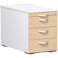 geramöbel Flex Rollcontainer weiß, buche 4 Auszüge 43,8 x 80,0 x 56,5 cm geramöbel Flex Rollcontainer weiß, buche 4 Auszüge 43,8 x 80,0 x 56,5 cm von geramöbel