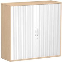 geramöbel Flex Rollladenschrank buche, silber 2 Fachböden 120,0 x 42,5 x 118,2 cm geramöbel Flex Rollladenschrank buche, silber 2 Fachböden 120,0 x 42,5 x 118,2 cm von geramöbel