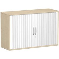 geramöbel Flex Rollladenschrank ahorn, silber 1 Fachboden 120,0 x 42,5 x 72,0 cm von geramöbel