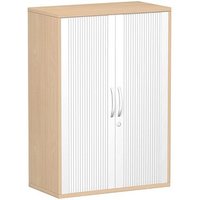 geramöbel Flex Rollladenschrank buche, silber 2 Fachböden 80,0 x 42,5 x 118,2 cm geramöbel Flex Rollladenschrank buche, silber 2 Fachböden 80,0 x 42,5 x 118,2 cm von geramöbel