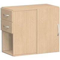 geramöbel Flex Standcontainer buche 2 Auszüge 80,0 x 42,0 x 72,0 cm von geramöbel