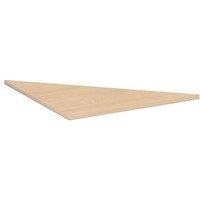 geramöbel Verbindungsplatte Flex buche, dreieckig abgerundet 80,0 x 80,0 x 2,5 cm von geramöbel