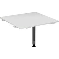 geramöbel Verbindungsplatte höhenverstellbar Flex lichtgrau, anthrazit quadratisch 80,0 x 80,0 x 68,0 - 80,0 cm von geramöbel