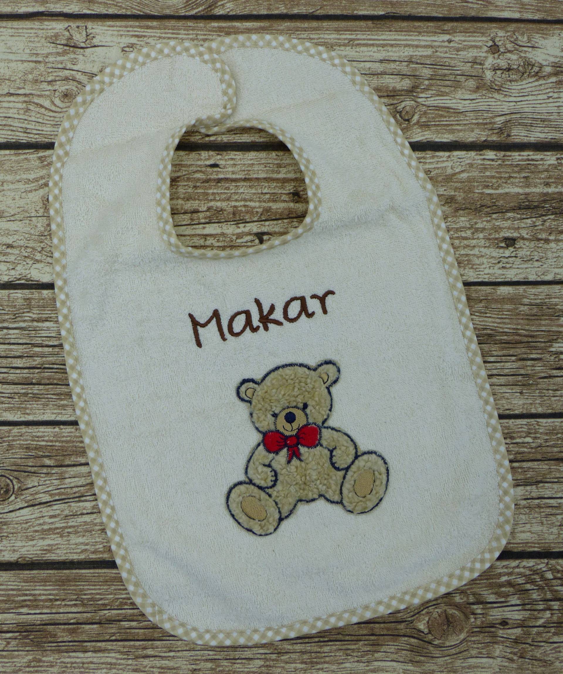 Lätzchen Mit Namen Teddy Natur Lätzchen Mit Namen Teddy Natur von geschenkelibelle