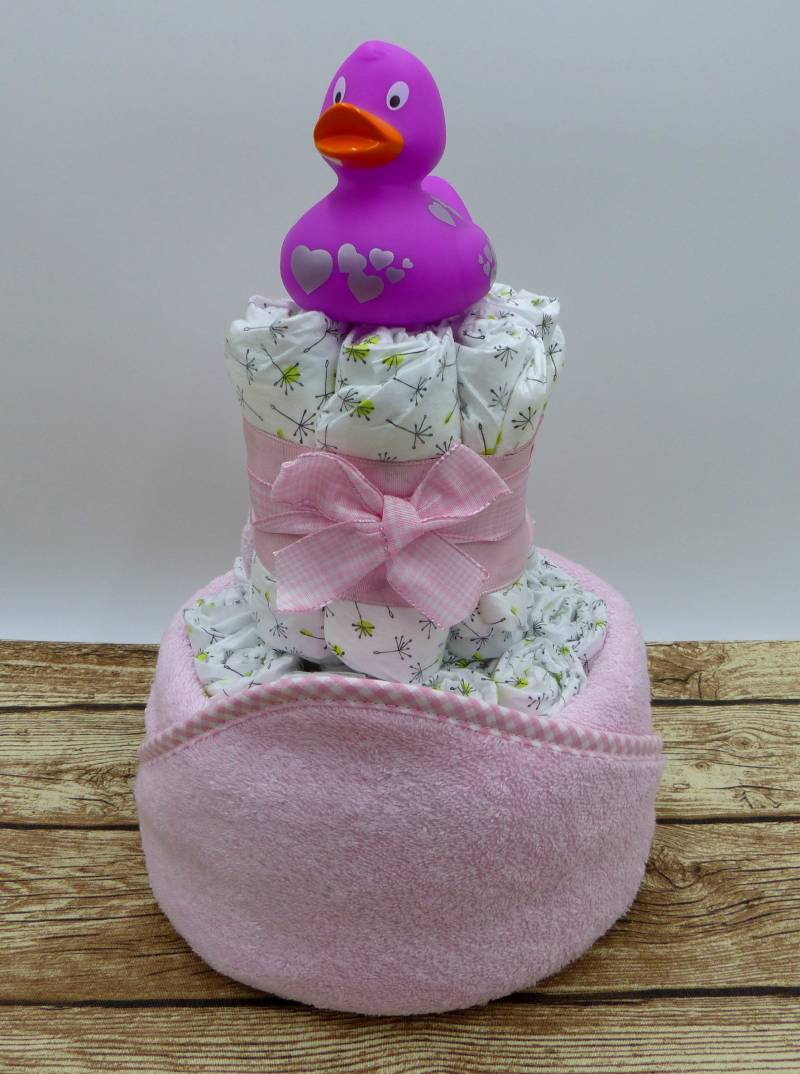 Windeltorte Badespaß Rosa von geschenkelibelle