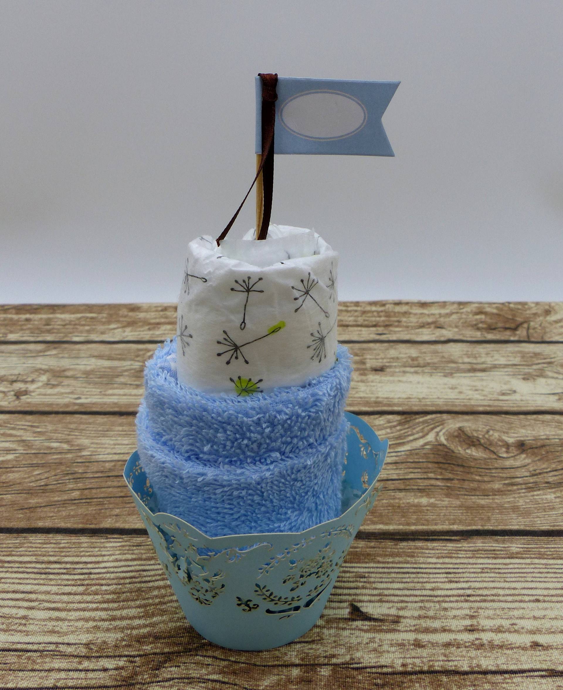 Windeltorte Cupcake Blau Windeltorte Cupcake Blau von geschenkelibelle