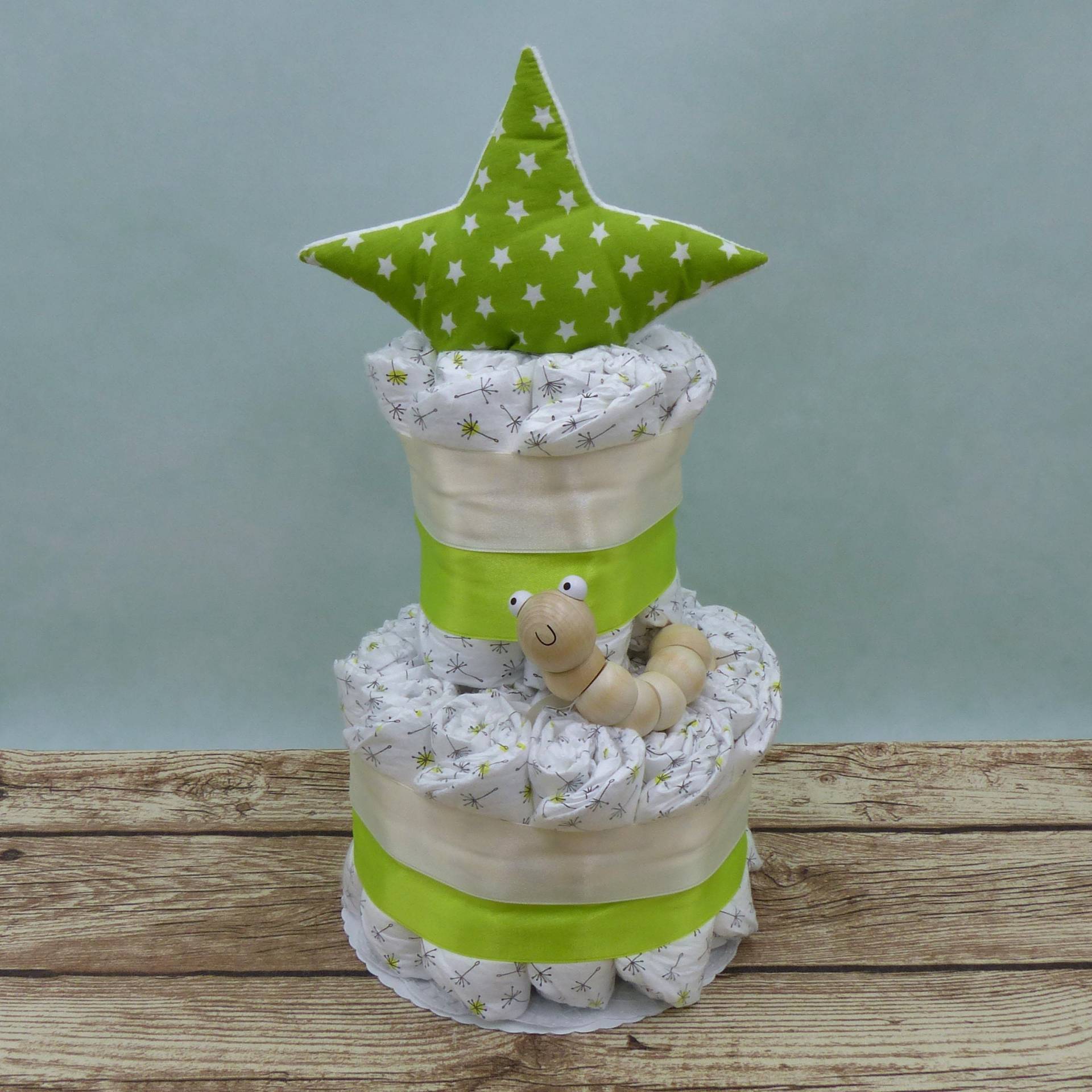 Windeltorte Kleiner Stern Limegrün Windeltorte Kleiner Stern Limegrün von geschenkelibelle