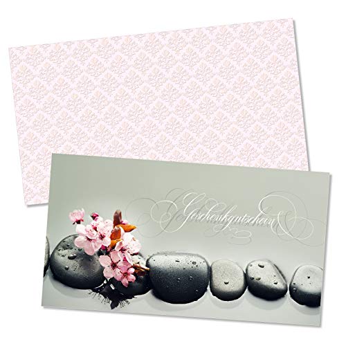 GESCHENKGUTSCHEINcom by POS-HAUER. Gutschein-Set. 10x Gutschein + Kuvert. Für Kosmetikinstitute Wellness, blanko zum selber Ausfüllen. von GESCHENKGUTSCHEINcom by POS-HAUER