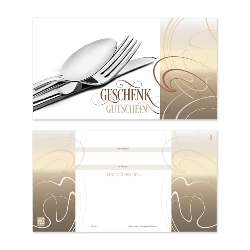 GESCHENKGUTSCHEINcom 100 Stk. Gutscheinkarten Blanko-Vordrucke für Firmen. Geschenkgutscheine für Restaurants Gasthäuser Hotels Gastronomie. G1260 von GESCHENKGUTSCHEINcom by POS-HAUER