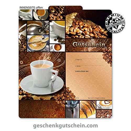 50 Stk. Premium Geschenkgutscheine Gutscheine zum Falten "Multicolor" für Kaffeehäuser, Cafés, Bäckereien G271 pos-hauer von geschenkgutschein.com