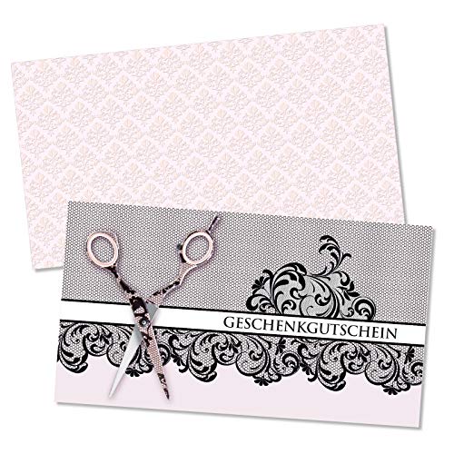 GESCHENKGUTSCHEINcom by POS-HAUER. Gutschein-Set. 50x Gutschein + Kuvert. Für Haarstudios Friseursalons zum selber Ausfüllen. GESCHENKGUTSCHEINcom by POS-HAUER. Gutschein-Set. 50x Gutschein + Kuvert. Für Haarstudios Friseursalons zum selber Ausfüllen. von GESCHENKGUTSCHEINcom by POS-HAUER