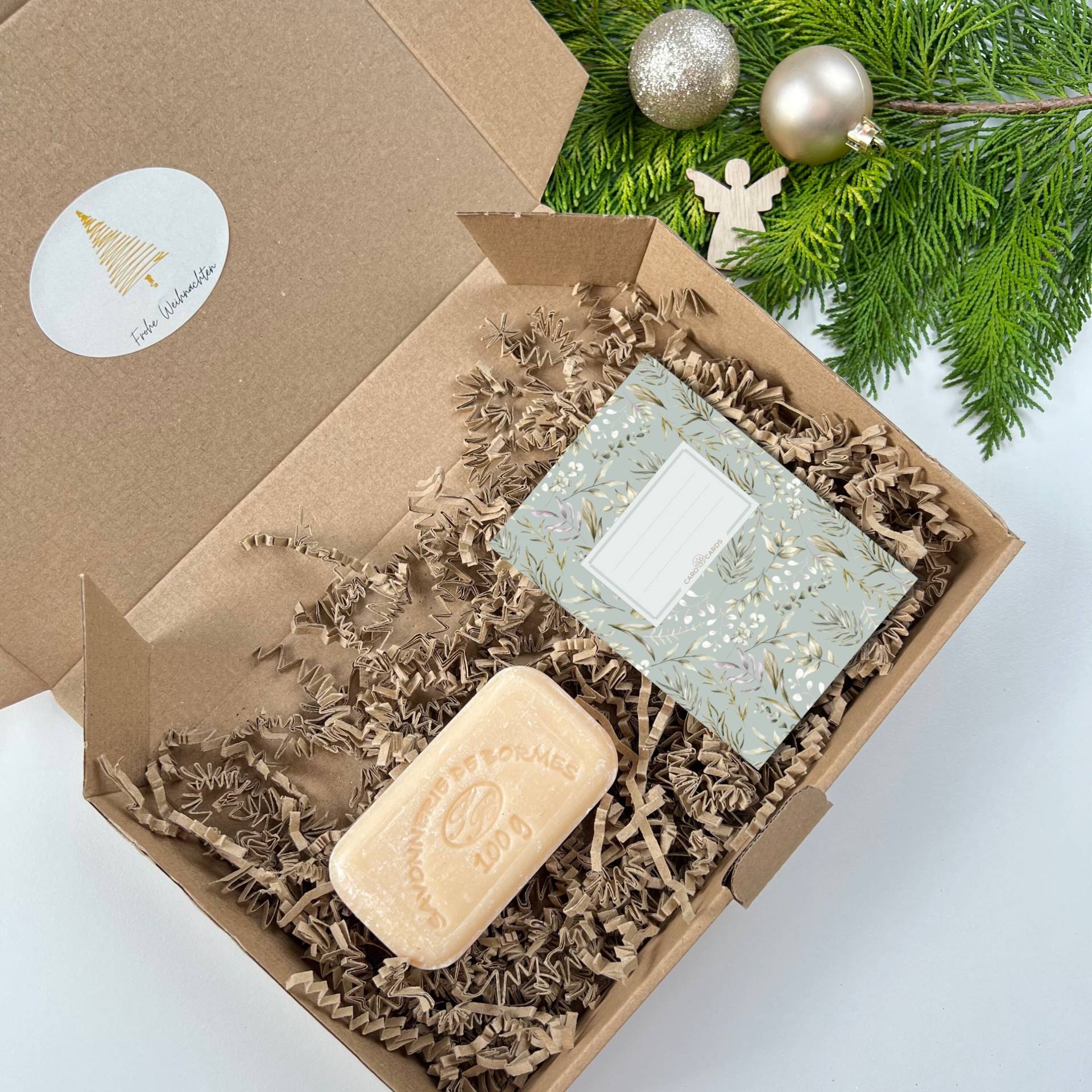 Geschenkbox 09 | Notizheft Seife Geschenk Weihnachten Geschenkbox 09 | Notizheft Seife Geschenk Weihnachten von geschichtenkarten
