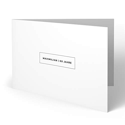 (10 x) Einladungskarten zum 60. Geburtstag Einladungen Karten Klappkarte Edel runder von gestaltenlassen.com