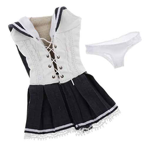 1:6 Schulmädchen Uniform Rock für 30,5 cm Mädchen Actionfiguren Modell Zubehör 1/6 Maßstab Puppe Kleidung mit Unterwäsche Outfit für Kumik CY Girl Body von getuse