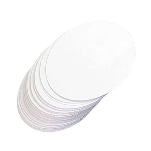 100 Stück Knopfabzeichen, blanko, rundes Papier für Bastelarbeiten, 44 mm, weiße Anstecknadeln, Zubehör für Scrapbooking, Party-Dekoration, Weiß, 44 mm von getuse