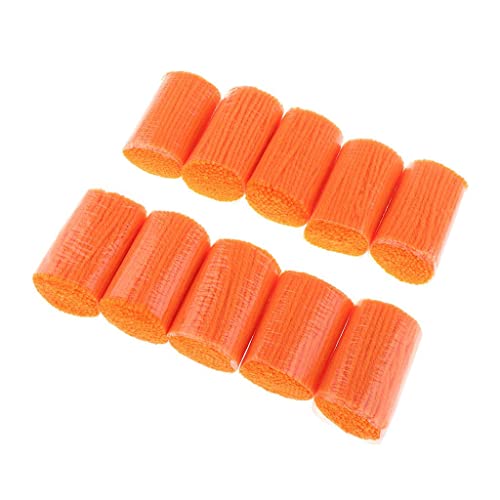 10er Packung Knüpfwolle für Handarbeitsprojekte, Acryl Garn 2mm Durchmesser, DIY Bastelwolle für Häkeln, Stricken und Heimtextilien- Orange von getuse
