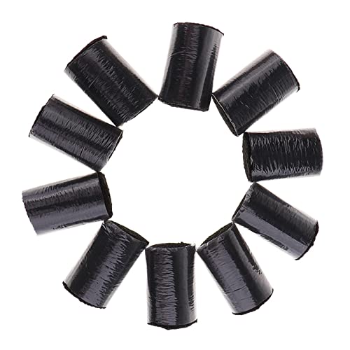 10er Packung Knüpfwolle für Handarbeitsprojekte, Acryl Garn 2mm Durchmesser, DIY Bastelwolle für Häkeln, Stricken und Heimtextilien- Schwarz von getuse