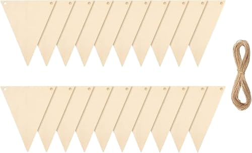 20 Stück unlackierte dreieckige Wimpelbanner, DIY-Weihnachtsbaum-Flaggen für Zuhause, Party, Hochzeit, Geburtstag, Urlaub, Dekorationen, 9,5 x 11,7 cm 20 Stück unlackierte dreieckige Wimpelbanner, DIY-Weihnachtsbaum-Flaggen für Zuhause, Party, Hochzeit, Geburtstag, Urlaub, Dekorationen, 9,5 x 11,7 cm von getuse
