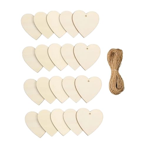 20 x Herz-Ausschnitte, Holzscheiben, Tafelaufsätze, unlackierte Etiketten, Verzierungen, Partyzubehör, Ornamente, DIY, blanko, Holzausschnitte 20 x Herz-Ausschnitte, Holzscheiben, Tafelaufsätze, unlackierte Etiketten, Verzierungen, Partyzubehör, Ornamente, DIY, blanko, Holzausschnitte von getuse