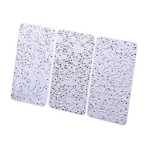3 Stück Malschablonen Vorlagen für Modellfahrzeug Stoffkunstmalerei Metall Schablonen Set 9x4.6 cm von getuse