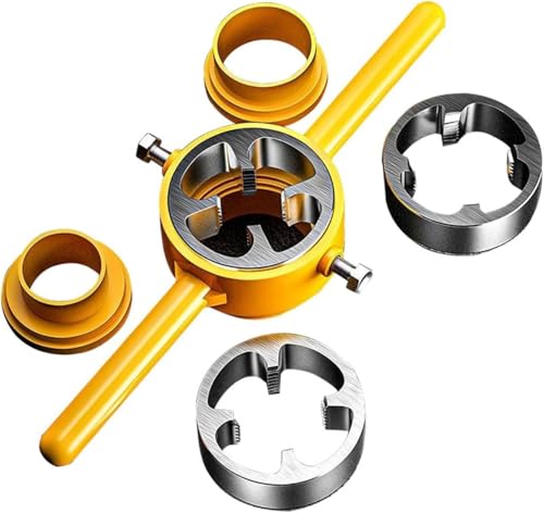 6 x Rohreinfädler-Set, Sanitärgewinde, Werkzeugset, verschleißfest, strapazierfähig, Gewindebohrer, Draht-Windeisen für PVC-Rohre, Heimwerker, Heimgebrauch 6 x Rohreinfädler-Set, Sanitärgewinde, Werkzeugset, verschleißfest, strapazierfähig, Gewindebohrer, Draht-Windeisen für PVC-Rohre, Heimwerker, Heimgebrauch von getuse