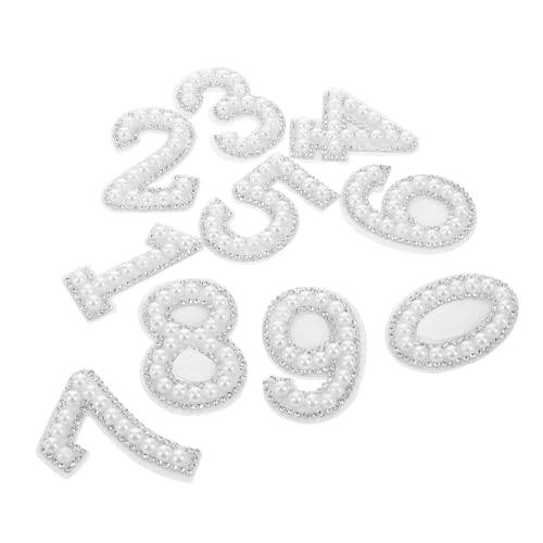 Bestickte Aufnäher zum Aufbügeln, 10 Stück, einzigartiger Stilverstärker für Kleidung und Accessoires, weißer Stoff, 12,2 x 7,6 cm Bestickte Aufnäher zum Aufbügeln, 10 Stück, einzigartiger Stilverstärker für Kleidung und Accessoires, weißer Stoff, 12,2 x 7,6 cm von getuse