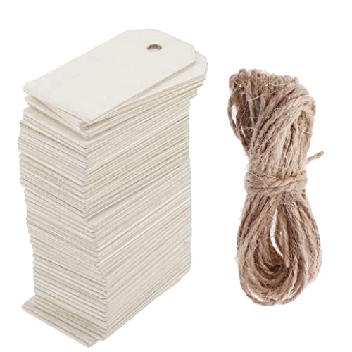 Blanko-Lesezeichen aus Holz, Geschenke, Namenskarten, Basteln, Hochzeit, Party, Dekorationen, unlackierte Holzdekorationen mit Löchern zum Malen, Basteln, 50 Stück, 56 x 30 mm Blanko-Lesezeichen aus Holz, Geschenke, Namenskarten, Basteln, Hochzeit, Party, Dekorationen, unlackierte Holzdekorationen mit Löchern zum Malen, Basteln, 50 Stück, 56 x 30 mm von getuse