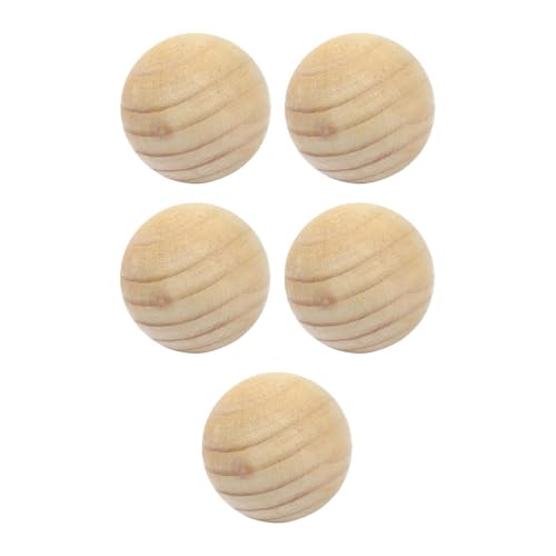 Holzkugeln für Bastelarbeiten und DIY-Projekte, ohne Loch, 70 mm Durchmesser, Ornamente für Dekoration, unlackierte Massivholzkugeln, Holzkugeln, 5 Stück Holzkugeln für Bastelarbeiten und DIY-Projekte, ohne Loch, 70 mm Durchmesser, Ornamente für Dekoration, unlackierte Massivholzkugeln, Holzkugeln, 5 Stück von getuse
