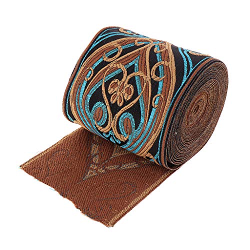Mittelalter Borte Webband 5 Meter Dekoband Zierband Spitzenstoff Spitzenborte für Nähen Handwerk Deko Scrapbooking- 8 cm von getuse